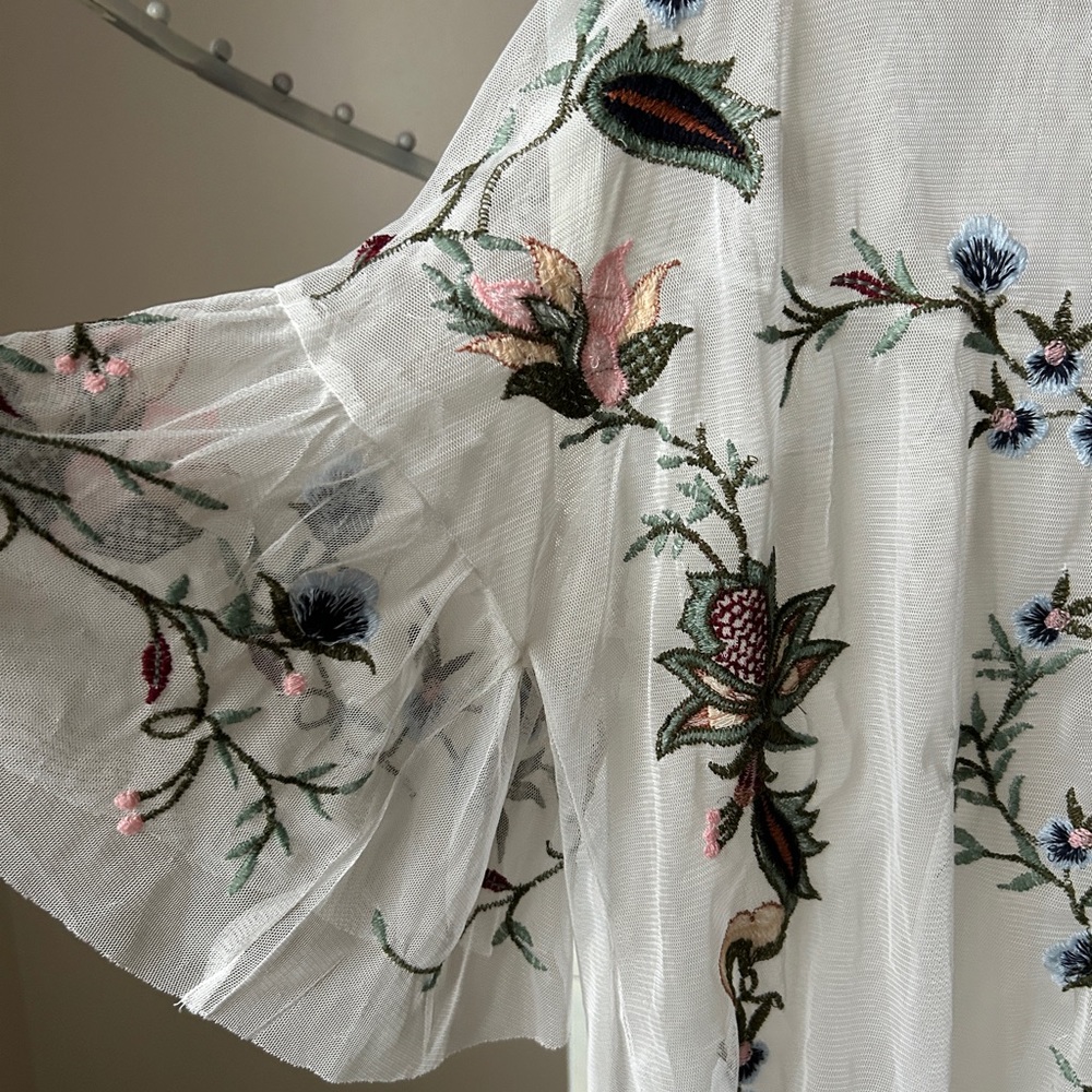 Sheer floral top - Picture 5 of 7